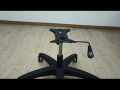 Офисный стул с вращающейся базой с поясничной опорой из нейлона с ногами