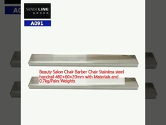Салон красоты стул парикмахерский стул Нержавеющая сталь перила 460×60×20 мм с материалами и 0,7 кг/пары весов