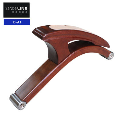 Хорошая цена Офис Домашний деревянный кресло подлокотник Красно-коричневый Массивный деревянный кресло рукой онлайн