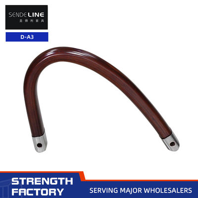 Хорошая цена Современный стиль твердое деревянное кресло подлокотник комфорт красно-коричневый для дома / офиса онлайн