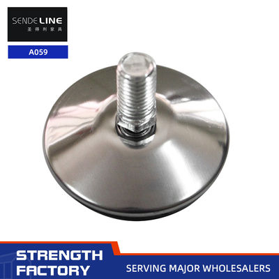 Хорошая цена Серебряная отделка Регулируемые столовые ноги с 12 / 13 мм длиной нитки офисный стул ноги онлайн