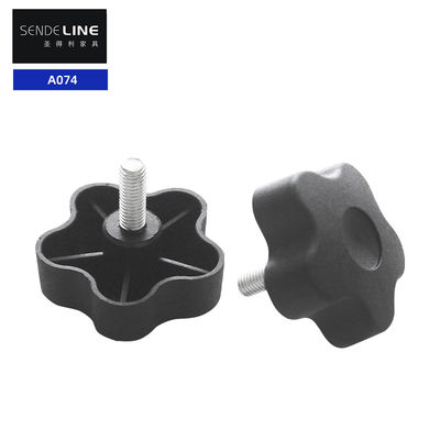 Хорошая цена Черная регулируемая столовая нога M8 длина нитки 20 мм Замена стульев офисных стульев онлайн