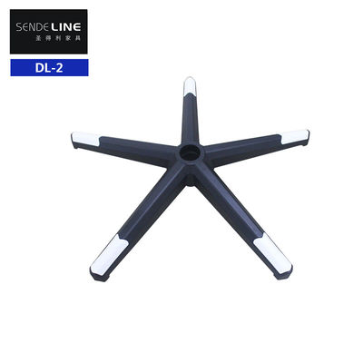 Хорошая цена Черный нейлоновый офисный стул с вращающейся основой с поясничной опорой и коленными шестернями онлайн