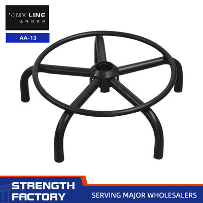 Хорошая цена Спрей черный барный стул аксессуары 430 мм Пять звезд ноги ПУ стул основание онлайн