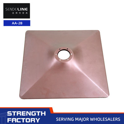 Хорошая цена Квадратная холодная плитка штамповки Барбер стул основание с красновато-коричневым индивидуальный цвет онлайн