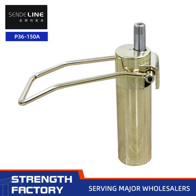 Хорошая цена Золото 5 кг Литой железный кресло для парикмахеров основание с 150 мм путешествия гидравлический насос подъемник онлайн