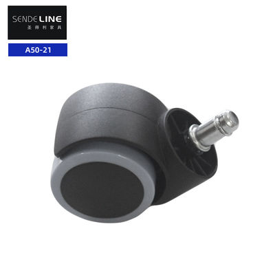 50 кг Bifma нейлоновый тормозный офисный стул колесный шкив с вставкой кружева и светло-синим краем