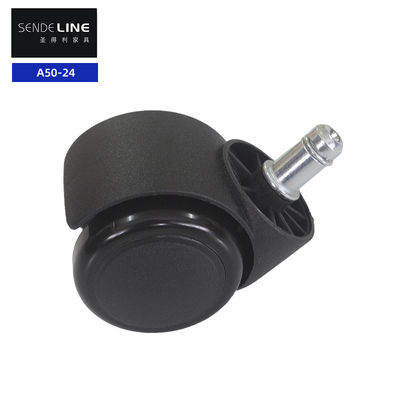 Хорошая цена 50кг загрузка черный легко собрать нейлоновый офисный стул кастер колесо с диаметром 2 дюйма онлайн