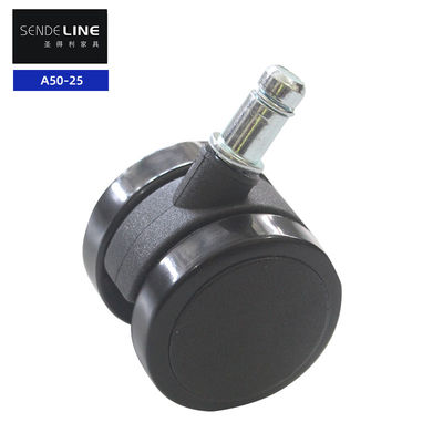 Круглый вставка Тип 2 дюймовый офисный стул Заменяющие колеса для офисного компьютерного стула Найлон