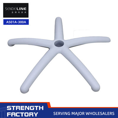 Хорошая цена 75-мм эргономичная регулируемая основа для офисного кресла с диаметром 600 мм и пятилучевой белой алюминиевой крестовиной онлайн