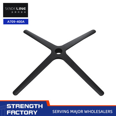 Хорошая цена Матово-черное основание из алюминиевого сплава 800 мм, 4 звезды, офисное кресло, профессиональное офисное кресло, металлическое основание онлайн