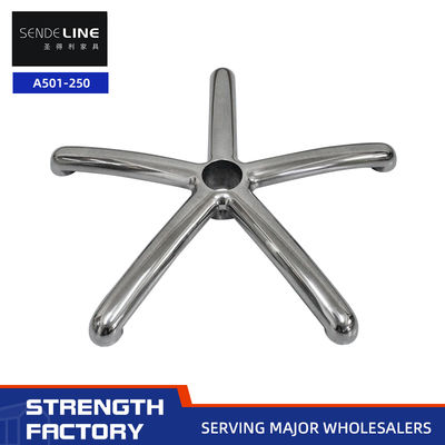 Хорошая цена 5-звездочный офисный стул, полированный алюминиевый сплав, интегрированная технология литья с диаметром 500 мм онлайн