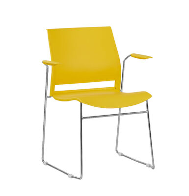 Хорошая цена Подлокотник Да, современный пластиковый стул Стильный удобный для офиса Зал конференций Зал ожидания Сидячие решения онлайн