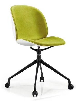 Хорошая цена Интегрированная инжекционная формование современный пластиковый стул с колесами Идеально подходит для офисных комнат ожидания конференц-залов и кафетерий онлайн